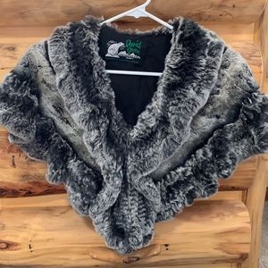 Real Chinchilla Shawl Petite